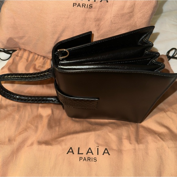NWT Alaia Mini Leather/Python Snakeskin  - Top Handle/Shoulder/Crossbody Strap - Picture 4 of 14